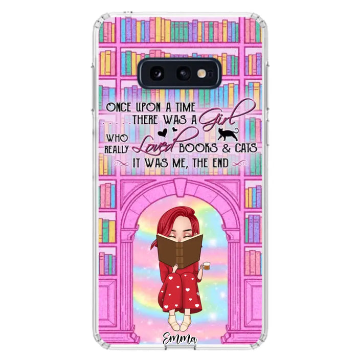 Custom Personalized Reading Girl Phone Case - Gift Idea For Books Lovers - It Was Me The End - Case For iPhone/Samsung