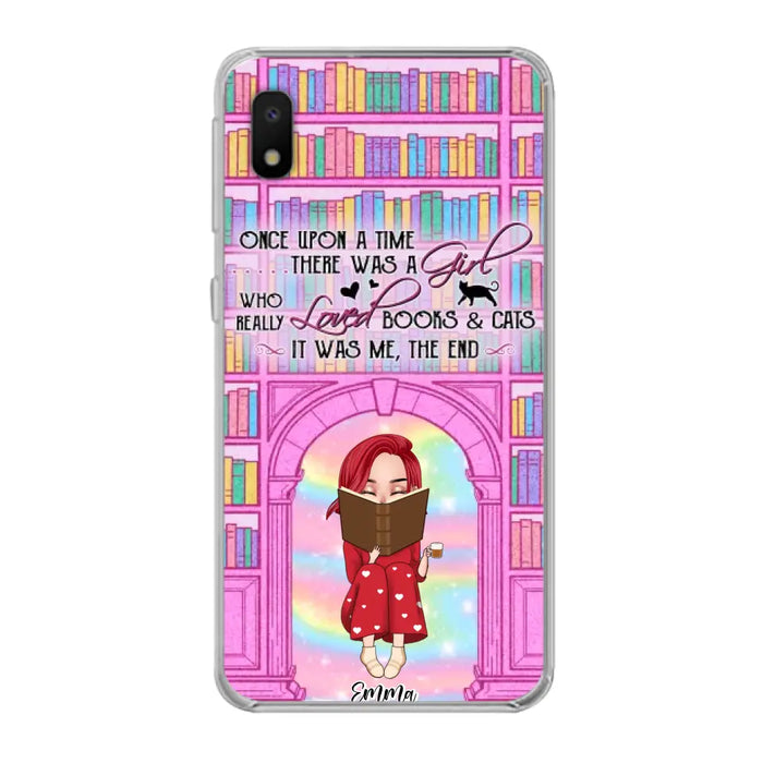 Custom Personalized Reading Girl Phone Case - Gift Idea For Books Lovers - It Was Me The End - Case For iPhone/Samsung