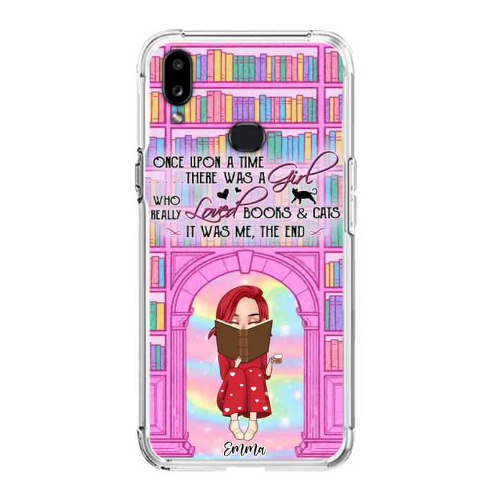 Custom Personalized Reading Girl Phone Case - Gift Idea For Books Lovers - It Was Me The End - Case For iPhone/Samsung