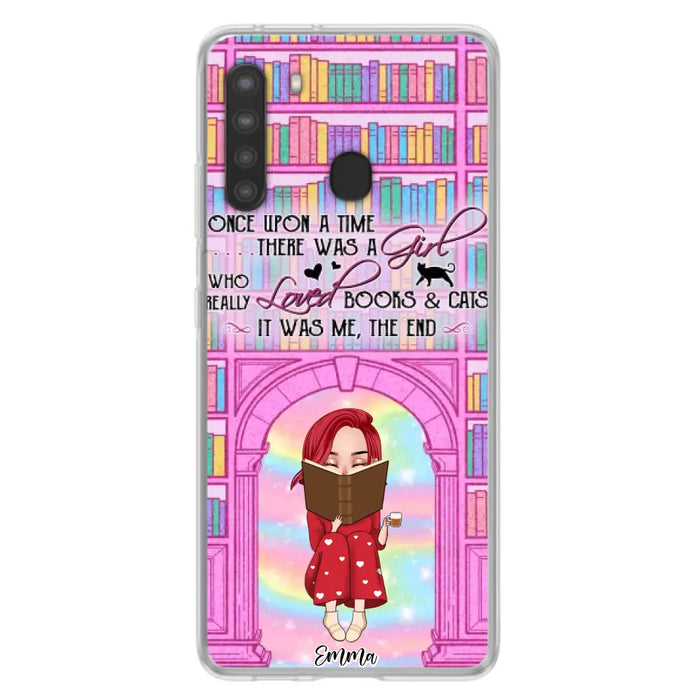 Custom Personalized Reading Girl Phone Case - Gift Idea For Books Lovers - It Was Me The End - Case For iPhone/Samsung