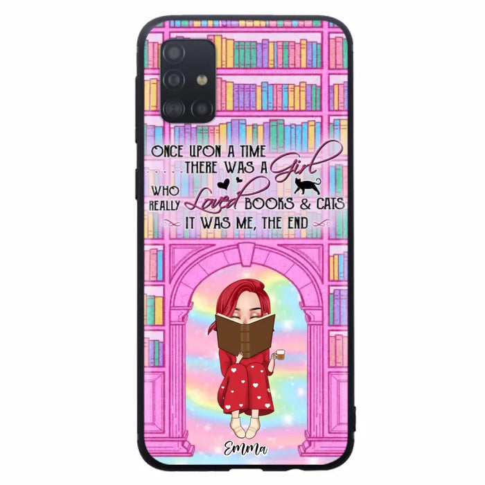 Custom Personalized Reading Girl Phone Case - Gift Idea For Books Lovers - It Was Me The End - Case For iPhone/Samsung