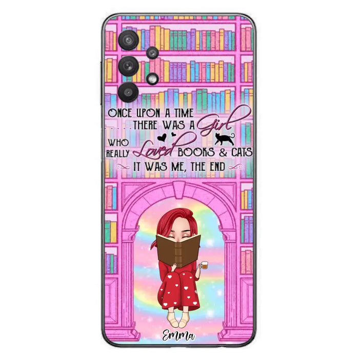 Custom Personalized Reading Girl Phone Case - Gift Idea For Books Lovers - It Was Me The End - Case For iPhone/Samsung