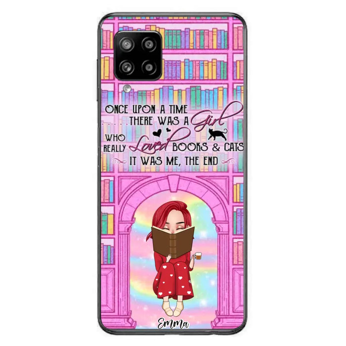 Custom Personalized Reading Girl Phone Case - Gift Idea For Books Lovers - It Was Me The End - Case For iPhone/Samsung