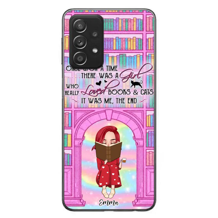 Custom Personalized Reading Girl Phone Case - Gift Idea For Books Lovers - It Was Me The End - Case For iPhone/Samsung