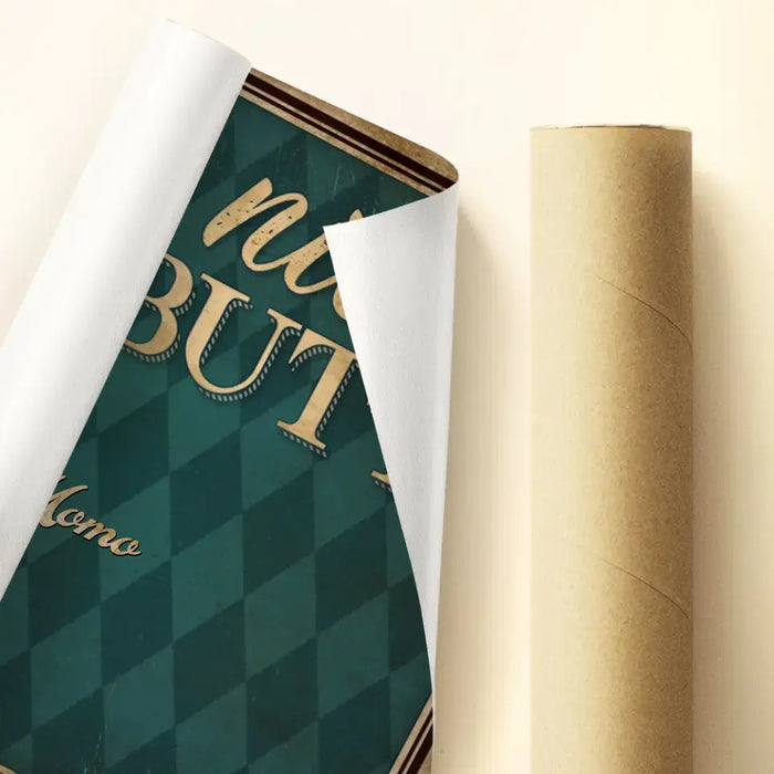 Personalized Nice Butt Funny Cats Poster - Gift Idea For Cat Lover - Bathroom Decorating - Up to 6 Cats