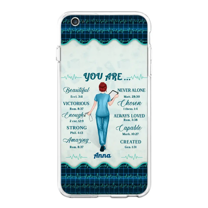 Custom Personalized Nurse Phone Case - Gift Idea For Nurse/ Birthday/ Friend - You Are Beautiful - Cases For iPhone/Samsung