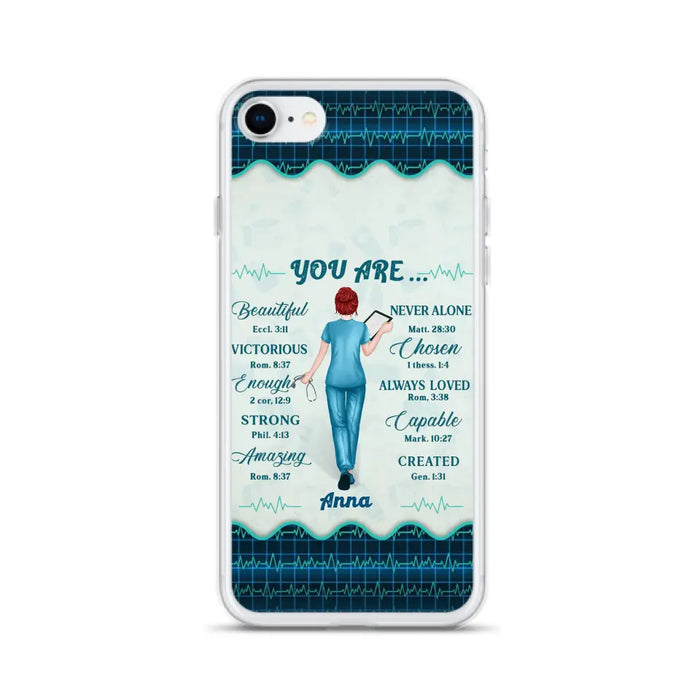 Custom Personalized Nurse Phone Case - Gift Idea For Nurse/ Birthday/ Friend - You Are Beautiful - Cases For iPhone/Samsung