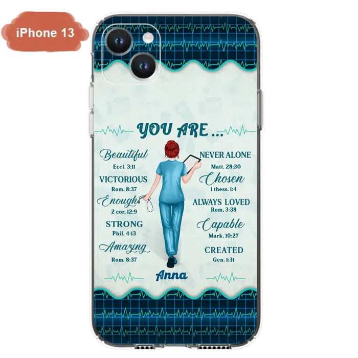 Custom Personalized Nurse Phone Case - Gift Idea For Nurse/ Birthday/ Friend - You Are Beautiful - Cases For iPhone/Samsung