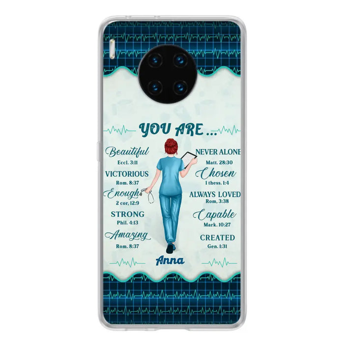 Custom Personalized Nurse Phone Case - Gift Idea For Nurse/ Birthday/ Friend - You Are Beautiful - Cases For Oppo/Xiaomi/Huawei