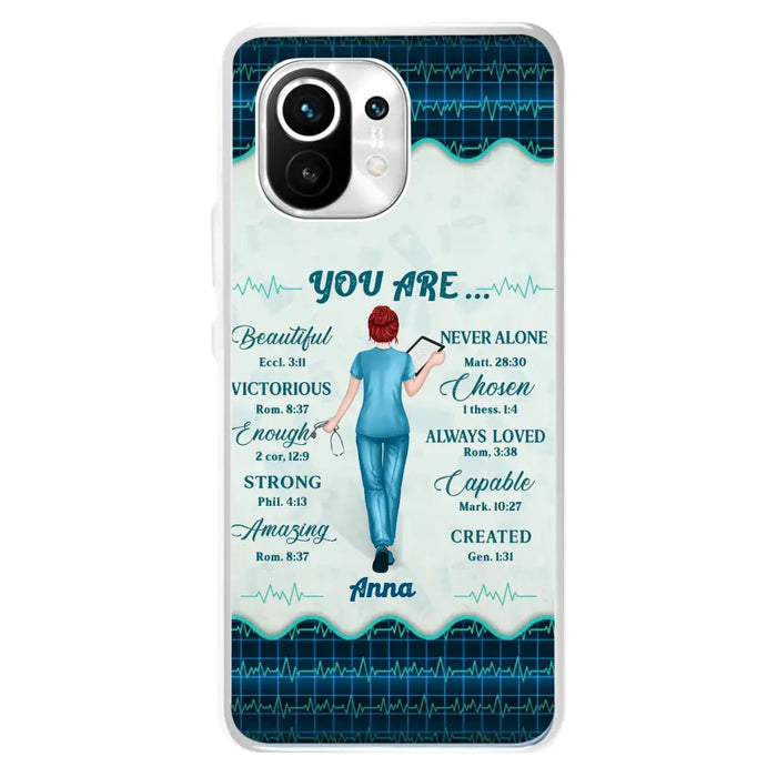 Custom Personalized Nurse Phone Case - Gift Idea For Nurse/ Birthday/ Friend - You Are Beautiful - Cases For Oppo/Xiaomi/Huawei