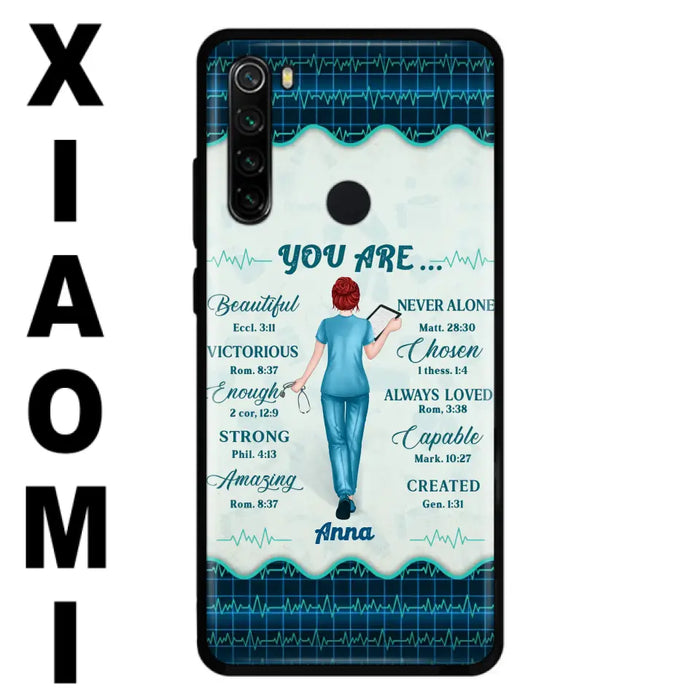 Custom Personalized Nurse Phone Case - Gift Idea For Nurse/ Birthday/ Friend - You Are Beautiful - Cases For Oppo/Xiaomi/Huawei