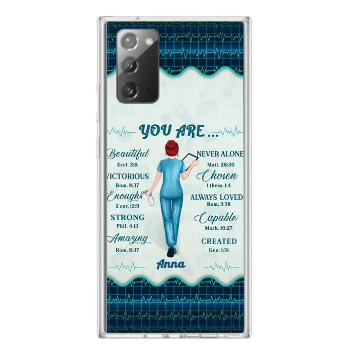 Custom Personalized Nurse Phone Case - Gift Idea For Nurse/ Birthday/ Friend - You Are Beautiful - Cases For iPhone/Samsung