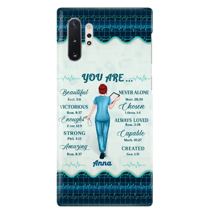 Custom Personalized Nurse Phone Case - Gift Idea For Nurse/ Birthday/ Friend - You Are Beautiful - Cases For iPhone/Samsung