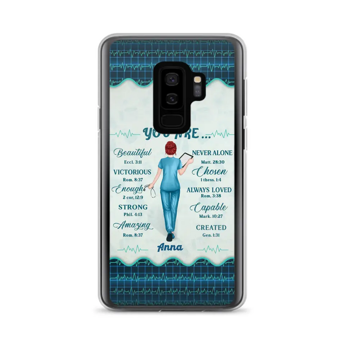 Custom Personalized Nurse Phone Case - Gift Idea For Nurse/ Birthday/ Friend - You Are Beautiful - Cases For iPhone/Samsung