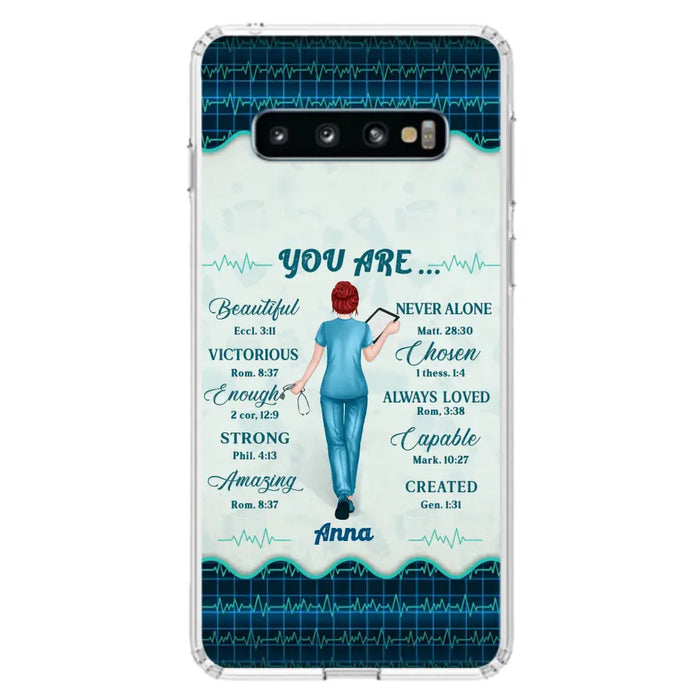 Custom Personalized Nurse Phone Case - Gift Idea For Nurse/ Birthday/ Friend - You Are Beautiful - Cases For iPhone/Samsung