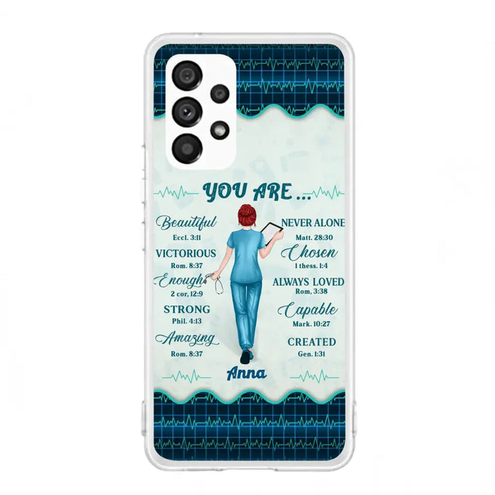 Custom Personalized Nurse Phone Case - Gift Idea For Nurse/ Birthday/ Friend - You Are Beautiful - Cases For iPhone/Samsung