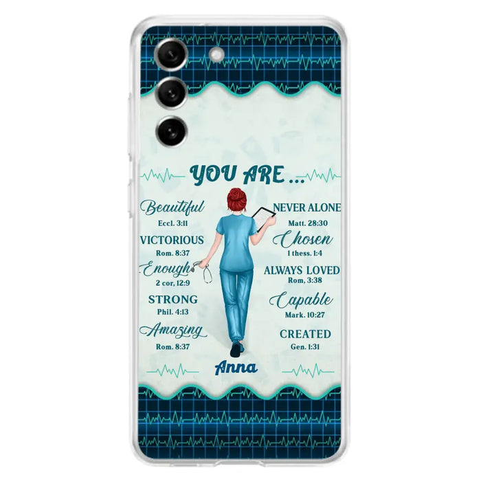 Custom Personalized Nurse Phone Case - Gift Idea For Nurse/ Birthday/ Friend - You Are Beautiful - Cases For iPhone/Samsung