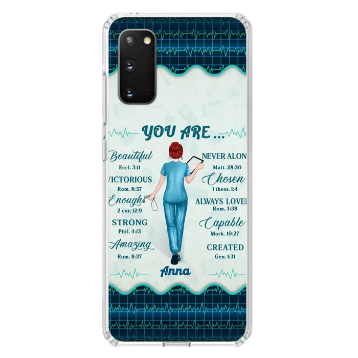 Custom Personalized Nurse Phone Case - Gift Idea For Nurse/ Birthday/ Friend - You Are Beautiful - Cases For iPhone/Samsung