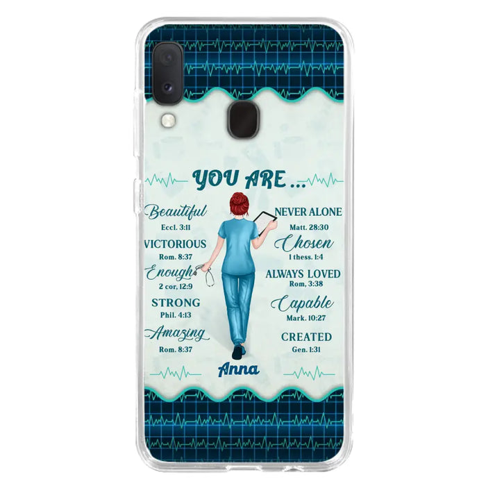 Custom Personalized Nurse Phone Case - Gift Idea For Nurse/ Birthday/ Friend - You Are Beautiful - Cases For iPhone/Samsung