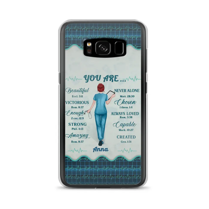 Custom Personalized Nurse Phone Case - Gift Idea For Nurse/ Birthday/ Friend - You Are Beautiful - Cases For iPhone/Samsung