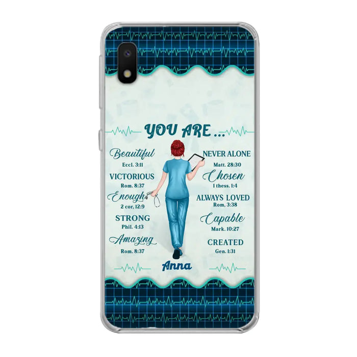 Custom Personalized Nurse Phone Case - Gift Idea For Nurse/ Birthday/ Friend - You Are Beautiful - Cases For iPhone/Samsung