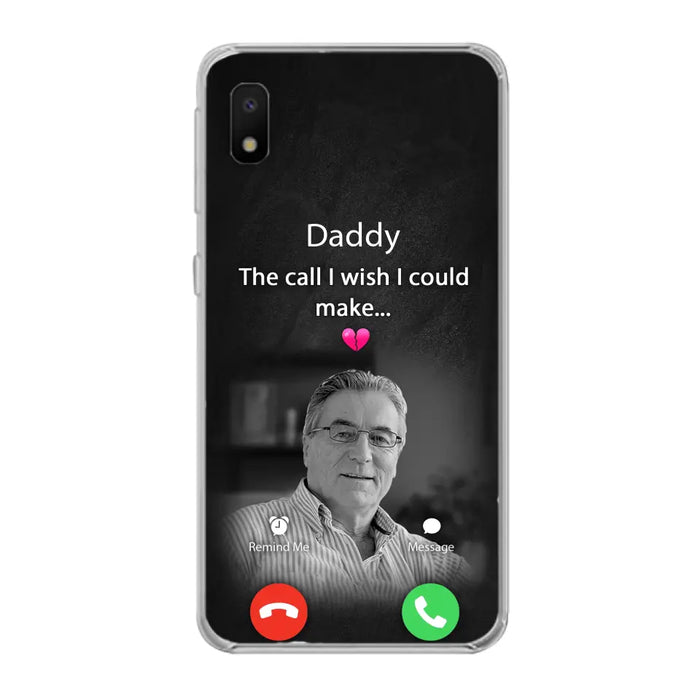 Custom Personalized Memorial Mom Phone Case - Upload Photo - Memorial Gift Idea For Mom/ Dad - The Call I Wish I Could Make - Case For iPhone And Samsung