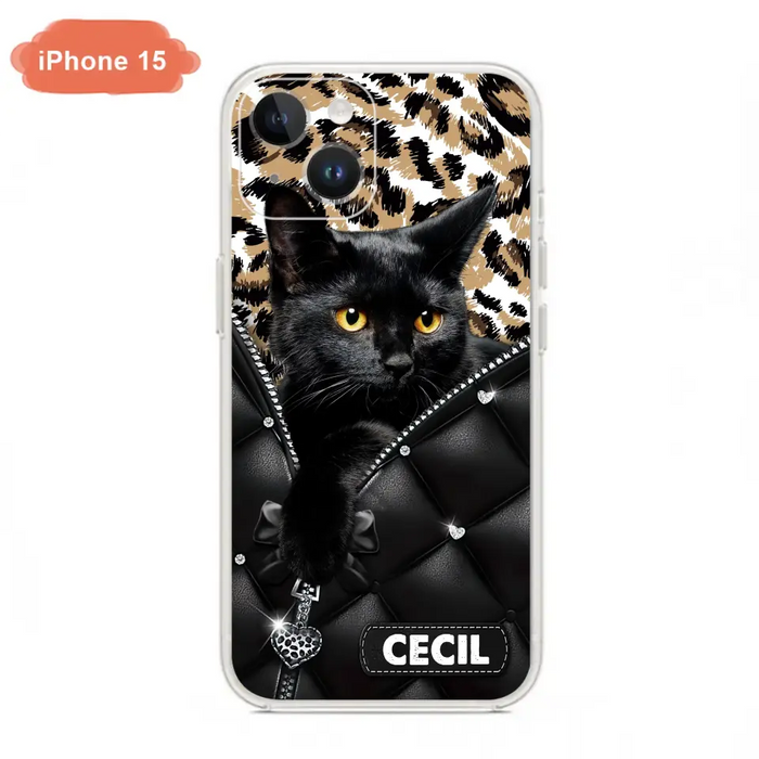 Custom Personalized Cat Phone Case For iPhone/Samsung - Upload Photo - Gift Idea For Cat Lovers