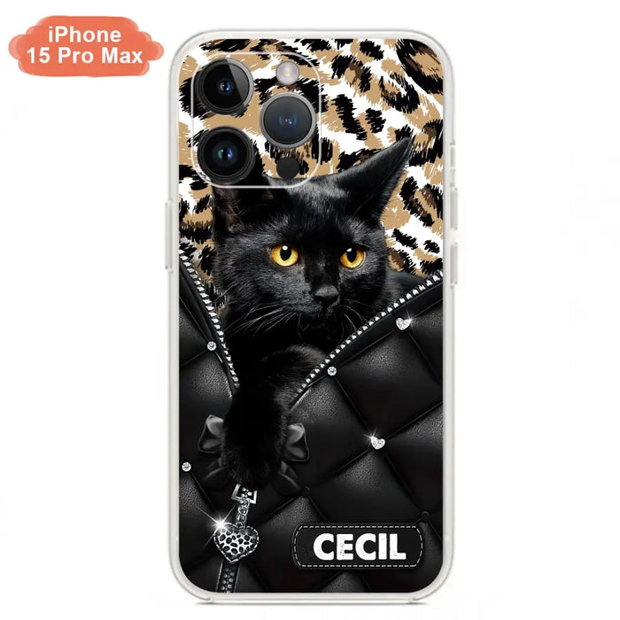 Custom Personalized Cat Phone Case For iPhone/Samsung - Upload Photo - Gift Idea For Cat Lovers