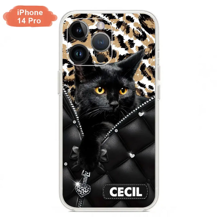 Custom Personalized Cat Phone Case For iPhone/Samsung - Upload Photo - Gift Idea For Cat Lovers