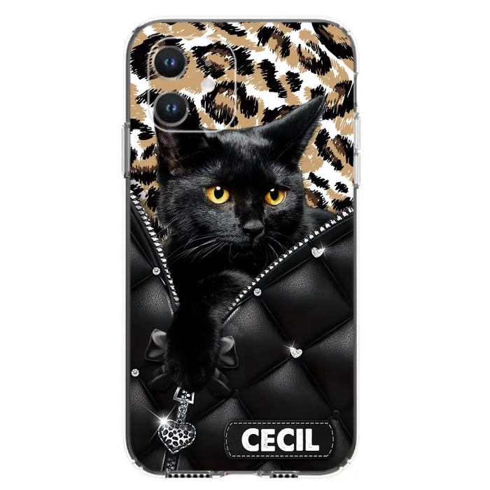 Custom Personalized Cat Phone Case For iPhone/Samsung - Upload Photo - Gift Idea For Cat Lovers