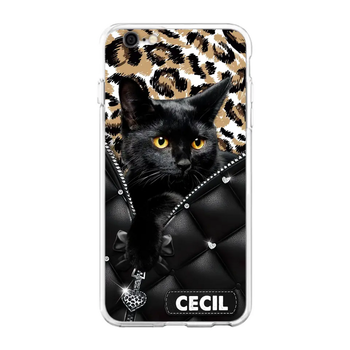 Custom Personalized Cat Phone Case For iPhone/Samsung - Upload Photo - Gift Idea For Cat Lovers