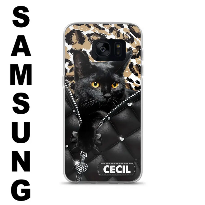 Custom Personalized Cat Phone Case For iPhone/Samsung - Upload Photo - Gift Idea For Cat Lovers