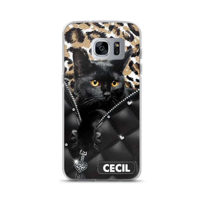 Custom Personalized Cat Phone Case For iPhone/Samsung - Upload Photo - Gift Idea For Cat Lovers