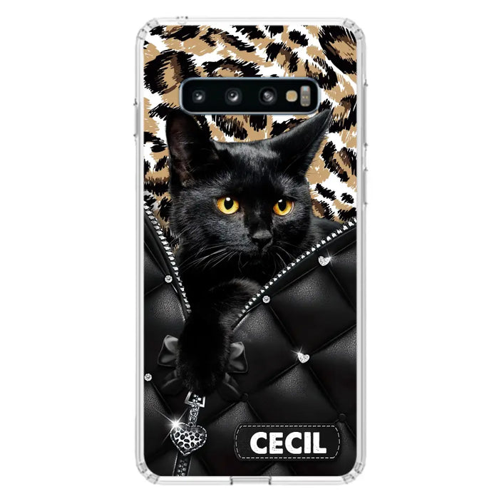 Custom Personalized Cat Phone Case For iPhone/Samsung - Upload Photo - Gift Idea For Cat Lovers