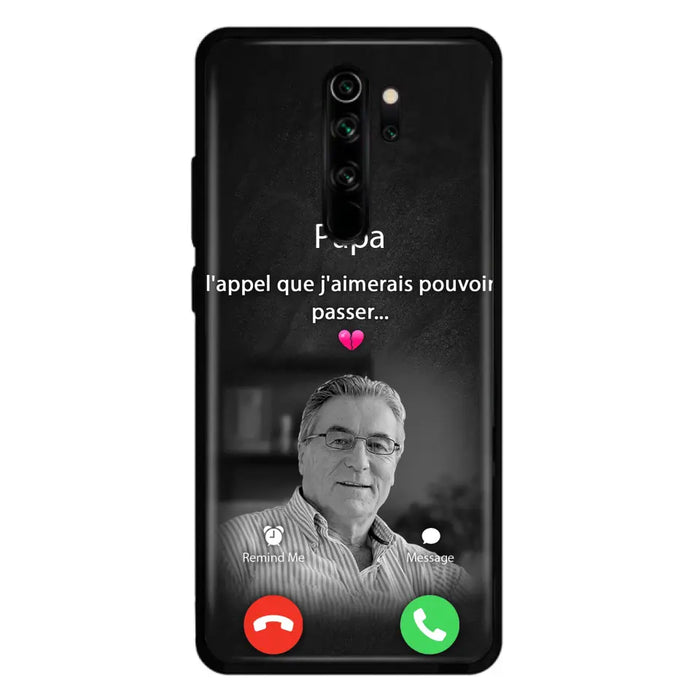 Coque de téléphone personnalisée pour papa commémoratif - Télécharger une photo - L'appel que j'aimerais pouvoir passer - Coque de téléphone pour Huawei/Oppo/Xiaomi