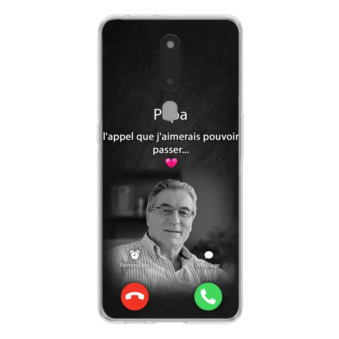 Coque de téléphone personnalisée pour papa commémoratif - Télécharger une photo - L'appel que j'aimerais pouvoir passer - Coque de téléphone pour Huawei/Oppo/Xiaomi