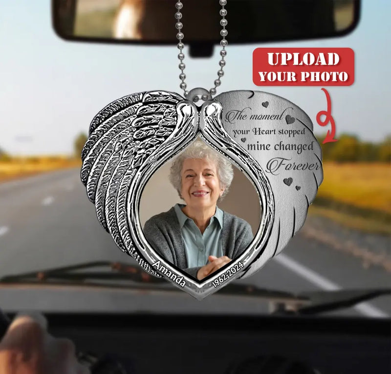 Personalized Memorial Heart Aluminum Ornament - Memorial Gift Idea For Family Member - Upload Photo - If Love Could Have Saved You You Would Have Lived Forever