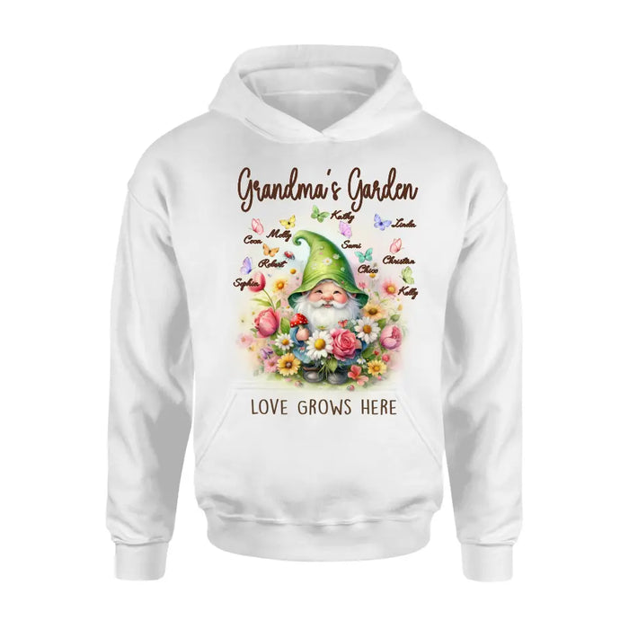 Custom Personalized Grandma's Garden Shirt/Hoodie - Mother's Day Gift Idea For Grandma/ Mother - Grandma's Garden