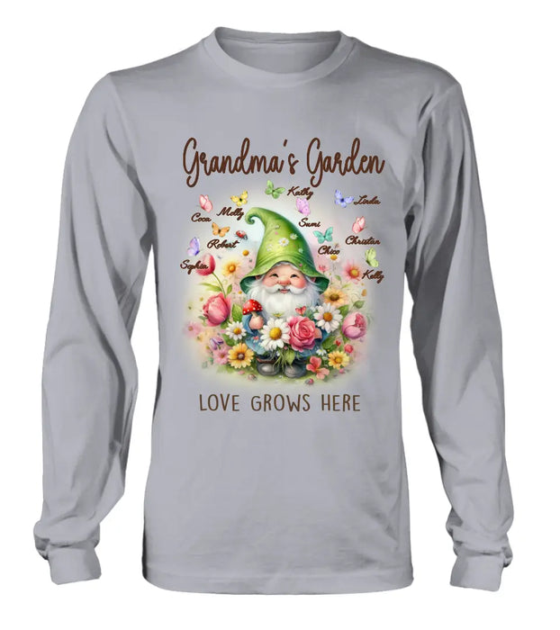 Custom Personalized Grandma's Garden Shirt/Hoodie - Mother's Day Gift Idea For Grandma/ Mother - Grandma's Garden