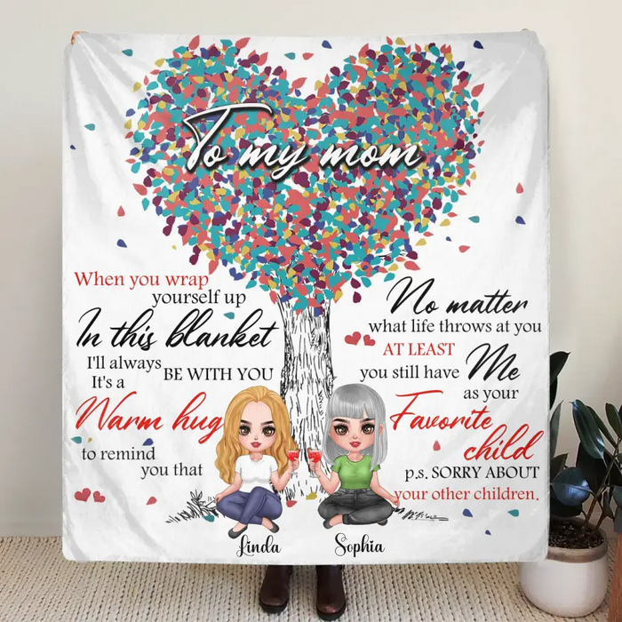 Personalized To My Mom Quilt/Fleece Throw Blanket - Gift Idea For Mother's Day - I'll Always Be With You