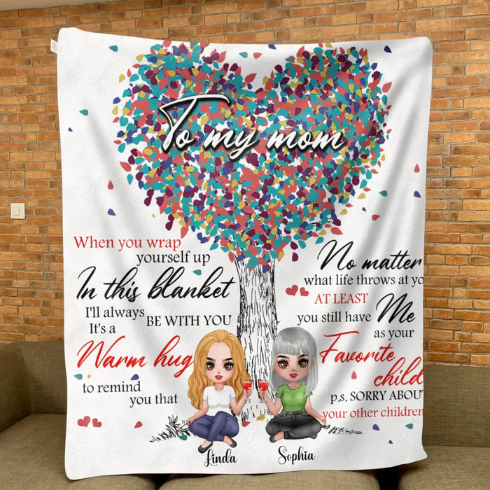 Personalized To My Mom Quilt/Fleece Throw Blanket - Gift Idea For Mother's Day - I'll Always Be With You