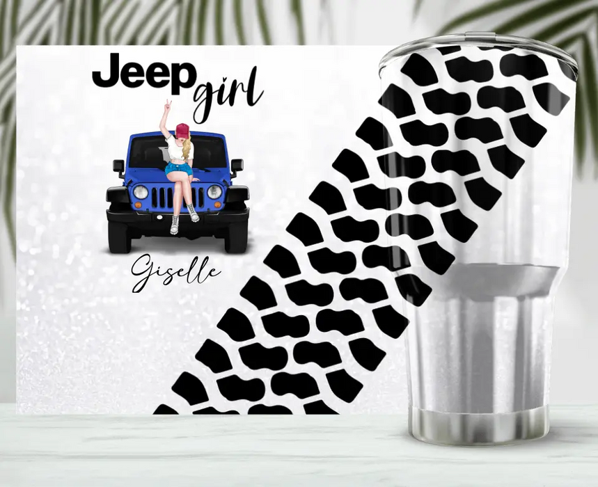 Personalized Off-road Irregular Tumbler - Gift Idea For Off-road Lovers/Best Friend - Jeep Girl