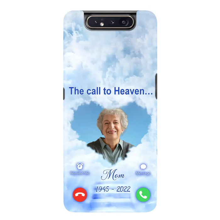 Custom Personalized Memorial Photo Phone Case - Memorial Gift Idea for Mother's Day/Father's Day - The Call To Heaven - Case for iPhone/Samsung