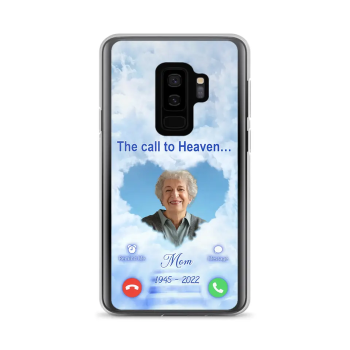 Custom Personalized Memorial Photo Phone Case - Memorial Gift Idea for Mother's Day/Father's Day - The Call To Heaven - Case for iPhone/Samsung