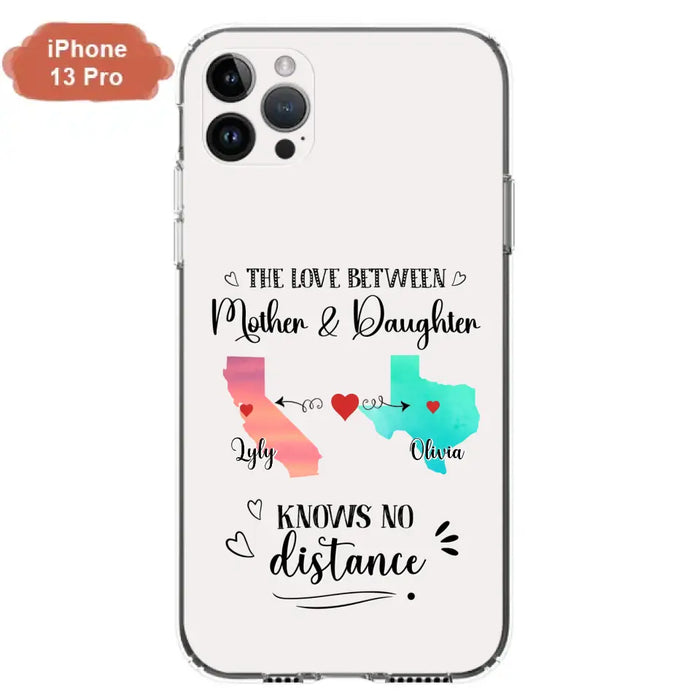 Custom Personalized Mother Daughter Long Distance Phone Case - Gift Idea For Mother And Daughter - Case For iPhone And Samsung