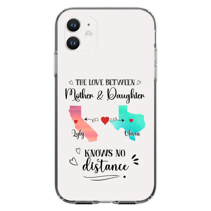 Custom Personalized Mother Daughter Long Distance Phone Case - Gift Idea For Mother And Daughter - Case For iPhone And Samsung