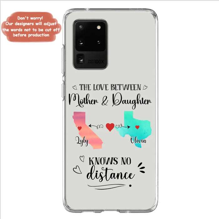 Custom Personalized Mother Daughter Long Distance Phone Case - Gift Idea For Mother And Daughter - Case For iPhone And Samsung