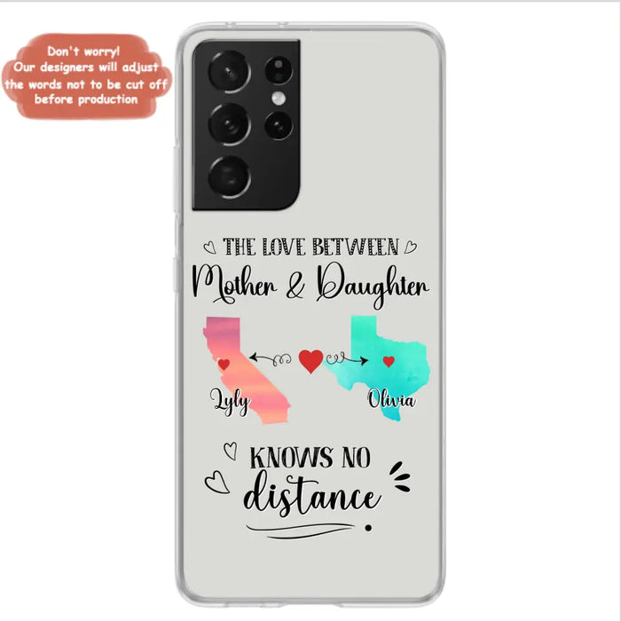 Custom Personalized Mother Daughter Long Distance Phone Case - Gift Idea For Mother And Daughter - Case For iPhone And Samsung