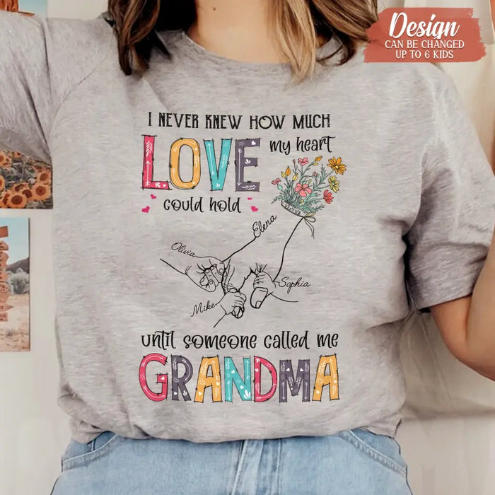 Custom Personalized Mother And Grandma Shirt/ Hoodie - Upto 10 Kids - Mother's Day Gift Idea -God Gifted Me Two Titles Mom And Grandma