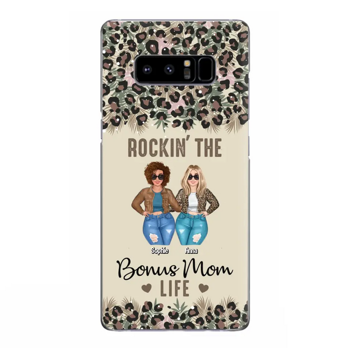 Custom Personalized Bonus Mom Phone Case - Gift Idea For Mother's Day - Rockin' The Bonus Mom Life - Case For iPhone & Samsung